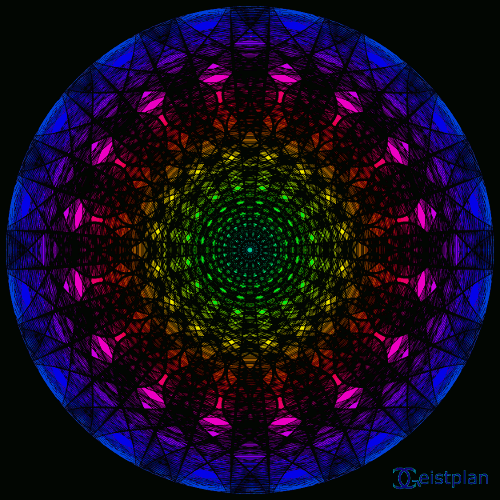Mandala von Geistplan ("Mandala der Glückseligkeit") Leben ist Bewegung – GIF Bilder – Teil 3