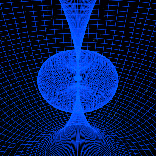 Fraktale GIF Bilder Animation Wiederholung. Man fliegt in ein Torus, der hat ein Torus drin. Und dann fliegt man in den Torus, der hat auch ein Torus drin...