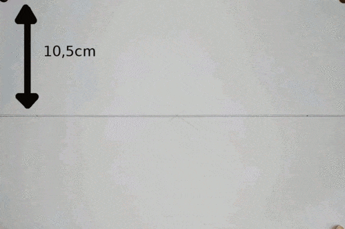 Animiertes GIF Bild, welches zeigt wie man eine archimedische Spirale zeichnet