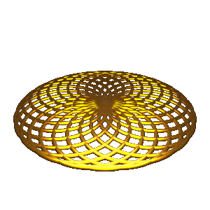 Bild von Ringen die sich im Raum bewegen und eine Torusform (Donut, Ring) bilden